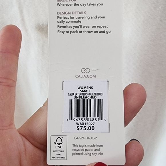 CALIA Women's Extended Shoulder Midi Dress - Picture 8 of 8